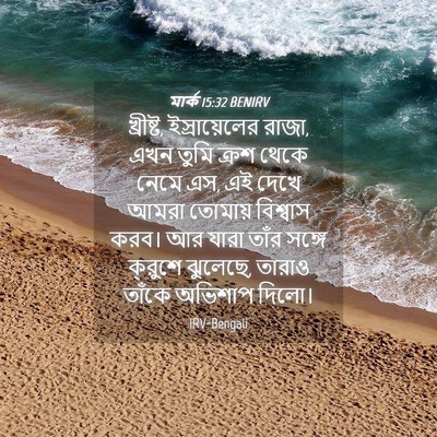 Picture 04 - মার্ক 15:32 BENIRV - খ্রীষ্ট, - Bible Verse Picture