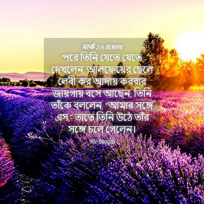 Picture 04 - মার্ক 2:14 BENIRV - পরে তিনি যেতে যেতে - Bible Verse Picture
