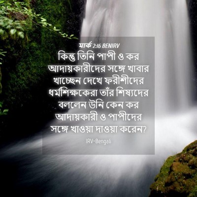 Picture 04 - মার্ক 2:16 BENIRV - কিন্তু তিনি পাপী ও - Bible Verse Picture
