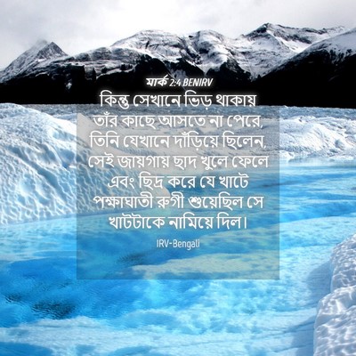 Picture 04 - মার্ক 2:4 BENIRV - কিন্তু সেখানে - Bible Verse Picture