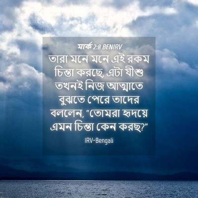 Picture 04 - মার্ক 2:8 BENIRV - তারা মনে মনে এই রকম - Bible Verse Picture