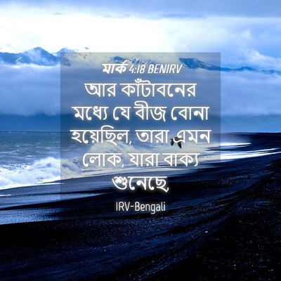 Picture 04 - মার্ক 4:18 BENIRV - আর কাঁটাবনের - Bible Verse Picture