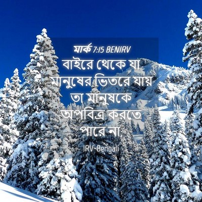 Picture 04 - মার্ক 7:15 BENIRV - বাইরে থেকে যা - Bible Verse Picture