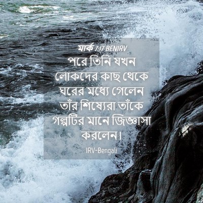 Picture 04 - মার্ক 7:17 BENIRV - পরে তিনি যখন - Bible Verse Picture