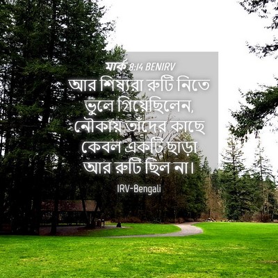 Picture 04 - মার্ক 8:14 BENIRV - আর শিষ্যরা রুটি - Bible Verse Picture