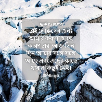 Picture 04 - মার্ক 8:2 BENIRV - এই লোকদের জন্য - Bible Verse Picture