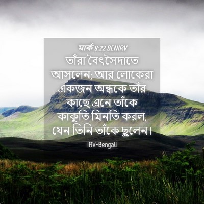 Picture 04 - মার্ক 8:22 BENIRV - তাঁরা বৈৎসৈদাতে - Bible Verse Picture