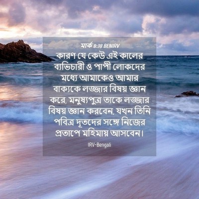 Picture 04 - মার্ক 8:38 BENIRV - কারণ যে কেউ এই - Bible Verse Picture