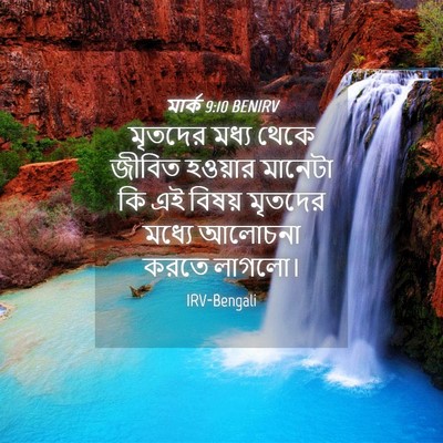 Picture 04 - মার্ক 9:10 BENIRV - মৃতদের মধ্য থেকে - Bible Verse Picture