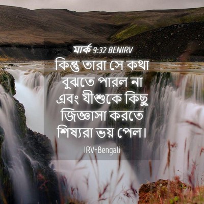 Picture 04 - মার্ক 9:32 BENIRV - কিন্তু তারা সে কথা - Bible Verse Picture