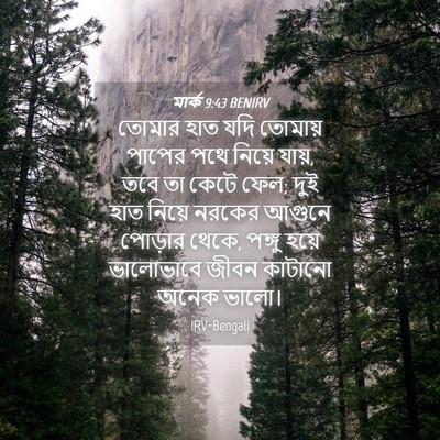 Picture 04 - মার্ক 9:43 BENIRV - তোমার হাত যদি - Bible Verse Picture