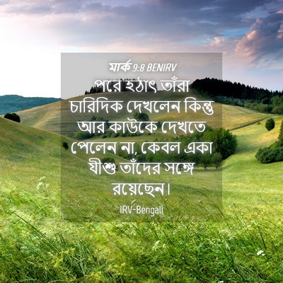 Picture 04 - মার্ক 9:8 BENIRV - পরে হঠাৎ তাঁরা - Bible Verse Picture