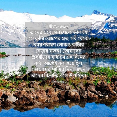 Picture 04 - মীখা 7:4 BENIRV - তাদের মধ্যে সব - Bible Verse Picture