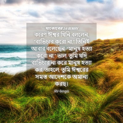 Picture 04 - যাকোবের 2:11 BENIRV - কারণ ঈশ্বর যিনি - Bible Verse Picture