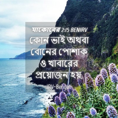 Picture 04 - যাকোবের 2:15 BENIRV - কোন ভাই অথবা বোনের - Bible Verse Picture