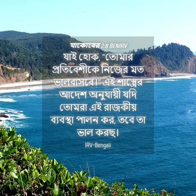 Picture 04 - যাকোবের 2:8 BENIRV - যাই হোক, “তোমার - Bible Verse Picture