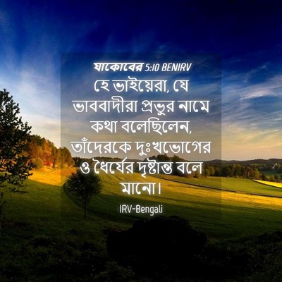 Picture 04 - যাকোবের 5:10 BENIRV - হে ভাইয়েরা, যে - Bible Verse Picture