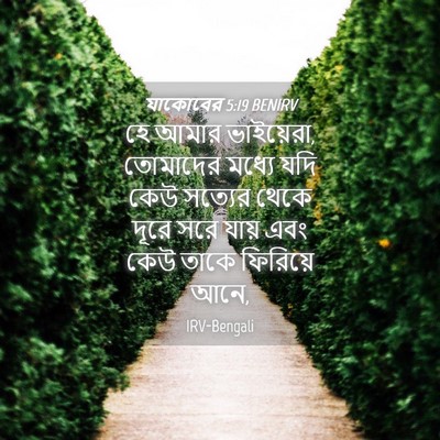 Picture 04 - যাকোবের 5:19 BENIRV - হে আমার ভাইয়েরা, - Bible Verse Picture