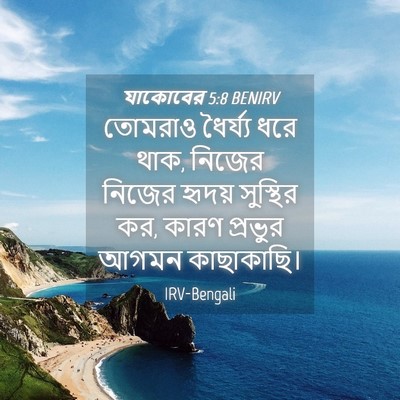 Picture 04 - যাকোবের 5:8 BENIRV - তোমরাও ধৈর্য্য - Bible Verse Picture