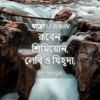 Picture 04 - যাত্ৰা 1:2 BENIRV - রূবেন, শিমিয়োন, - Bible Verse Picture