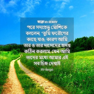 Picture 04 - যাত্ৰা 10:1 BENIRV - পরে সদাপ্রভু - Bible Verse Picture