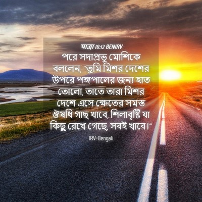 Picture 04 - যাত্ৰা 10:12 BENIRV - পরে সদাপ্রভু - Bible Verse Picture