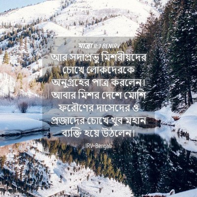 Picture 04 - যাত্ৰা 11:3 BENIRV - আর সদাপ্রভু - Bible Verse Picture