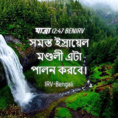 Picture 04 - যাত্ৰা 12:47 BENIRV - সমস্ত ইস্রায়েল - Bible Verse Picture
