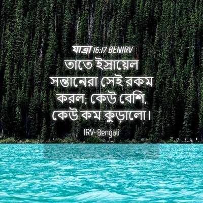 Picture 04 - যাত্ৰা 16:17 BENIRV - তাতে ইস্রায়েল - Bible Verse Picture