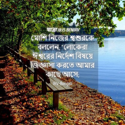 Picture 04 - যাত্ৰা 18:15 BENIRV - মোশি নিজের - Bible Verse Picture