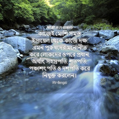 Picture 04 - যাত্ৰা 18:25 BENIRV - কাজেই মোশি সমস্ত - Bible Verse Picture