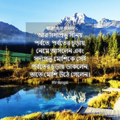 Picture 04 - যাত্ৰা 19:20 BENIRV - আর সদাপ্রভু সীনয় - Bible Verse Picture