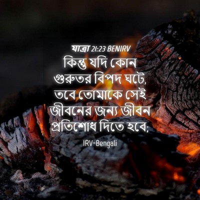 Picture 04 - যাত্ৰা 21:23 BENIRV - কিন্তু যদি কোন - Bible Verse Picture