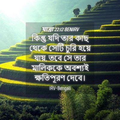 Picture 04 - যাত্ৰা 22:12 BENIRV - কিন্তু যদি তার কাছ - Bible Verse Picture
