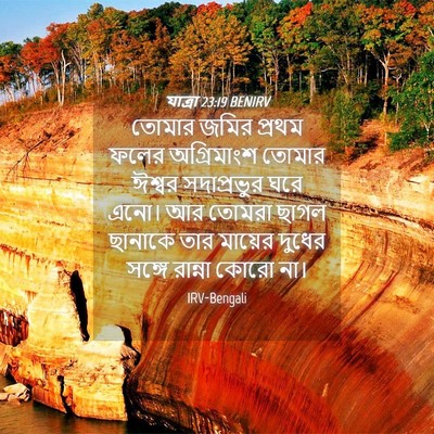 Picture 04 - যাত্ৰা 23:19 BENIRV - তোমার জমির প্রথম - Bible Verse Picture