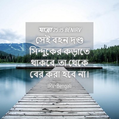 Picture 04 - যাত্ৰা 25:15 BENIRV - সেই বহন দণ্ড - Bible Verse Picture