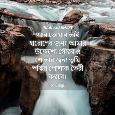 Picture 04 - যাত্ৰা 28:2 BENIRV - আর তোমার ভাই - Bible Verse Picture