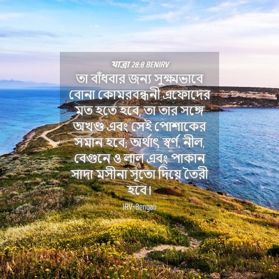 Picture 04 - যাত্ৰা 28:8 BENIRV - তা বাঁধবার জন্য - Bible Verse Picture