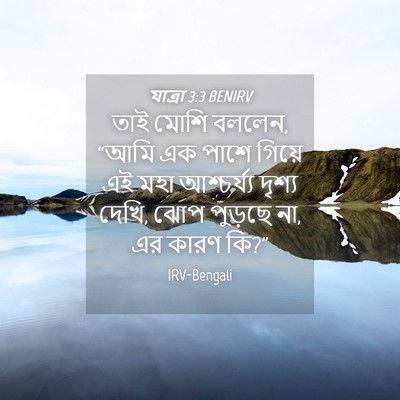 Picture 04 - যাত্ৰা 3:3 BENIRV - তাই মোশি বললেন, - Bible Verse Picture