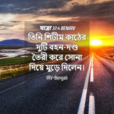 Picture 04 - যাত্ৰা 37:4 BENIRV - তিনি শিটীম কাঠের - Bible Verse Picture