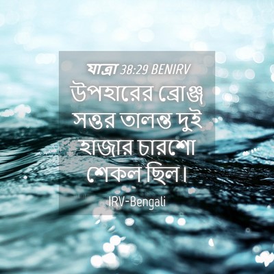 Picture 04 - যাত্ৰা 38:29 BENIRV - উপহারের ব্রোঞ্জ - Bible Verse Picture