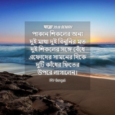 Picture 04 - যাত্ৰা 39:18 BENIRV - পাকান শিকলের অন্য - Bible Verse Picture