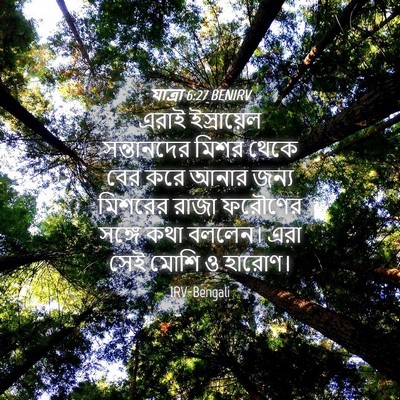 Picture 04 - যাত্ৰা 6:27 BENIRV - এরাই ইস্রায়েল - Bible Verse Picture