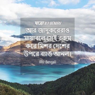 Picture 04 - যাত্ৰা 8:7 BENIRV - আর জাদুকরেরাও - Bible Verse Picture