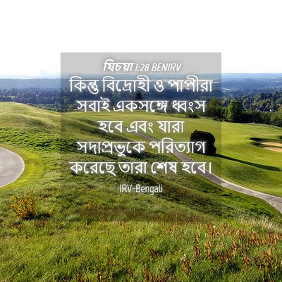 Picture 04 - যিচয়া 1:28 BENIRV - কিন্তু বিদ্রোহী ও - Bible Verse Picture
