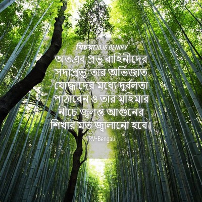 Picture 04 - যিচয়া 10:16 BENIRV - অতএব প্রভু - Bible Verse Picture