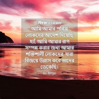 Picture 04 - যিচয়া 13:3 BENIRV - আমি আমার পবিত্র - Bible Verse Picture