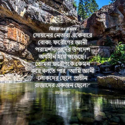 Picture 04 - যিচয়া 19:11 BENIRV - সোয়নের নেতারা - Bible Verse Picture