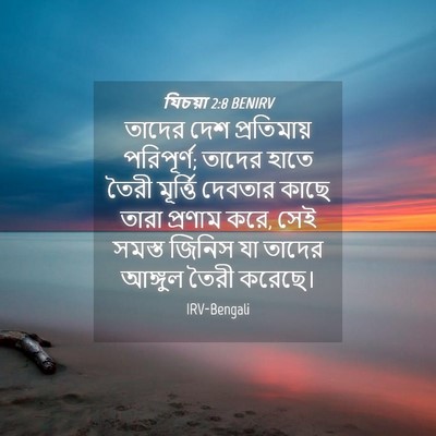 Picture 04 - যিচয়া 2:8 BENIRV - তাদের দেশ - Bible Verse Picture