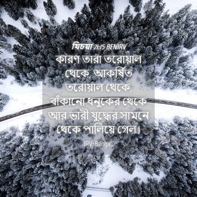 Picture 04 - যিচয়া 21:15 BENIRV - কারণ তারা তরোয়াল - Bible Verse Picture